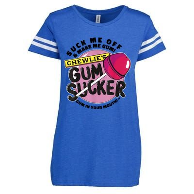 Suck Me Off And Make Me Gum Chewlie’s Gum Sucker Enza Ladies Jersey Football T-Shirt