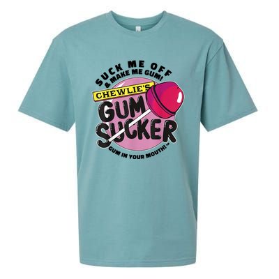 Suck Me Off And Make Me Gum Chewlie’s Gum Sucker Sueded Cloud Jersey T-Shirt