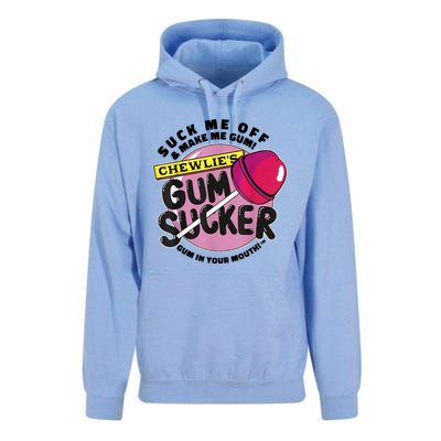 Suck Me Off And Make Me Gum Chewlie’s Gum Sucker Unisex Surf Hoodie