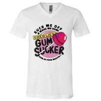 Suck Me Off And Make Me Gum Chewlie’s Gum Sucker V-Neck T-Shirt