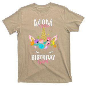 S Mom Of The Birthday Girl Unicorn Birthday Matching T-Shirt