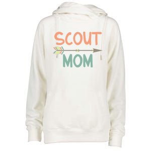 Scout Mom Of And Gift Womens Funnel Neck Pullover Hood