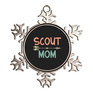 Scout Mom Of Boy & Girl Metallic Star Ornament