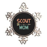 Scout Mom Of Boy & Girl Metallic Star Ornament