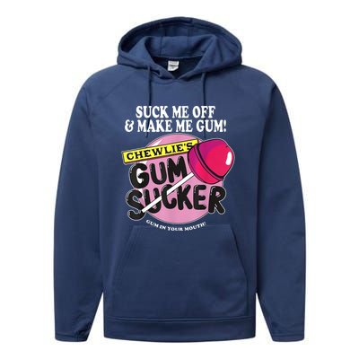 Suck Me Off And Make Me Gum Chewlie’S Gum Sucker Performance Fleece Hoodie