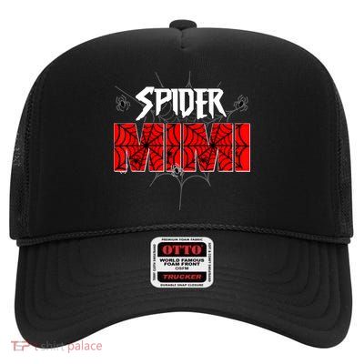 Spider Mimi Of The Birthday Boy Family Party Decoration High Crown Mesh Back Trucker Hat