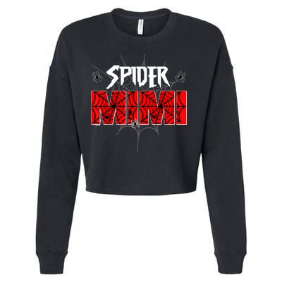 Spider Mimi Of The Birthday Boy Family Party Decoration Cropped Pullover Crew