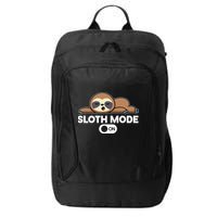 Sloth Mode On Funny Lazy City Backpack