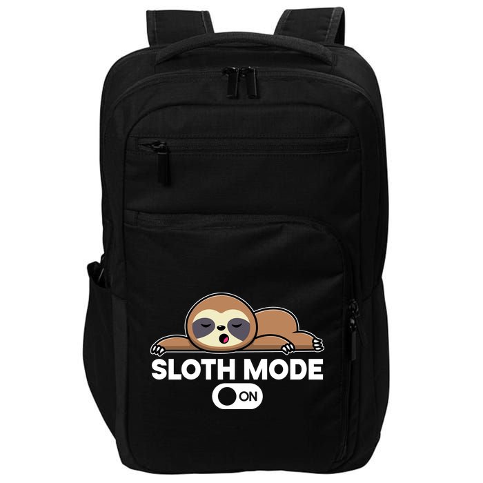 Sloth Mode On Funny Lazy Impact Tech Backpack