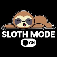 Sloth Mode On Funny Lazy 7-Panel Snapback Hat