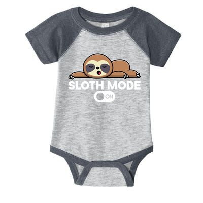 Sloth Mode On Funny Lazy Infant Baby Jersey Bodysuit