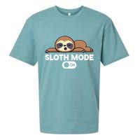 Sloth Mode On Funny Lazy Sueded Cloud Jersey T-Shirt