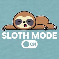 Sloth Mode On Funny Lazy Sueded Cloud Jersey T-Shirt