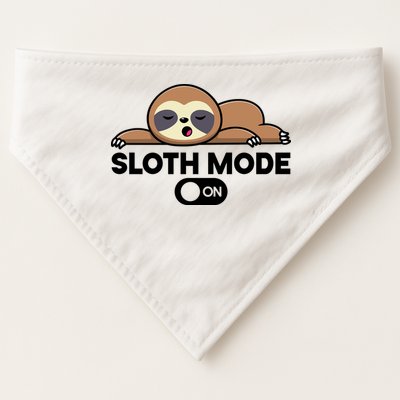 Sloth Mode On Funny Lazy USA-Made Doggie Bandana