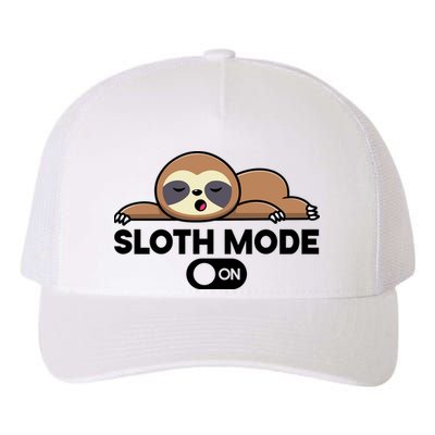 Sloth Mode On Funny Lazy Yupoong Adult 5-Panel Trucker Hat