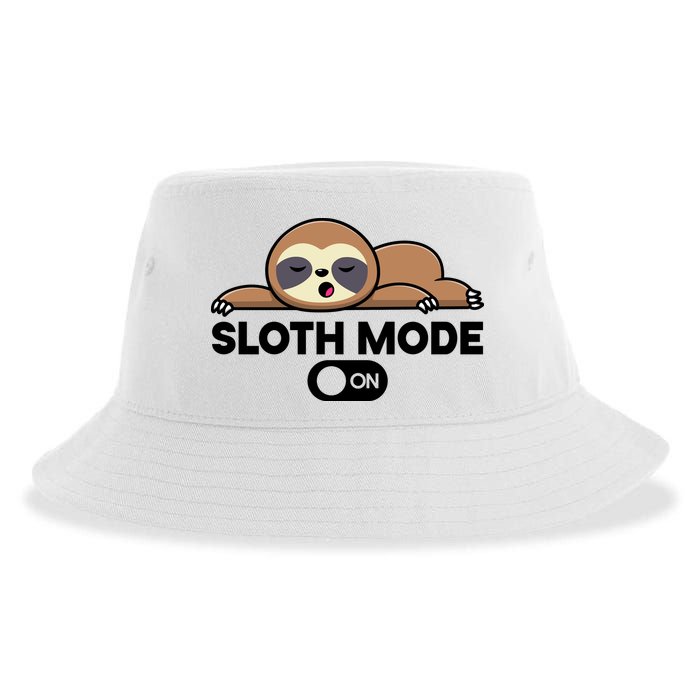 Sloth Mode On Funny Lazy Sustainable Bucket Hat