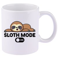 Sloth Mode On Funny Lazy 11oz C Handle Ceramic Mug