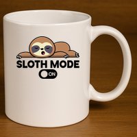 Sloth Mode On Funny Lazy 11oz C Handle Ceramic Mug