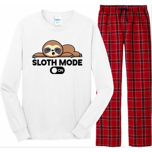 Sloth Mode On Funny Lazy Long Sleeve Pajama Set