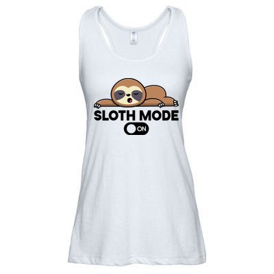 Sloth Mode On Funny Lazy Ladies Essential Flowy Tank