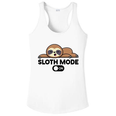 Sloth Mode On Funny Lazy Ladies PosiCharge Competitor Racerback Tank