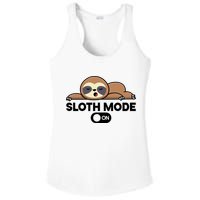Sloth Mode On Funny Lazy Ladies PosiCharge Competitor Racerback Tank
