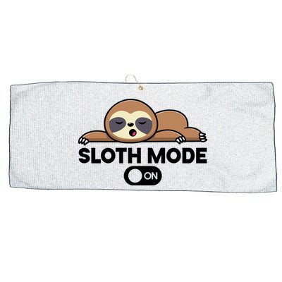 Sloth Mode On Funny Lazy Large Microfiber Waffle Golf Towel