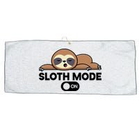 Sloth Mode On Funny Lazy Large Microfiber Waffle Golf Towel