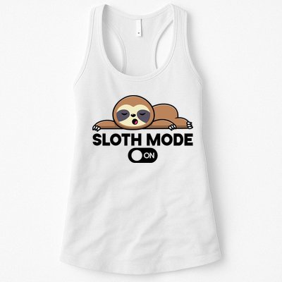 Sloth Mode On Funny Lazy Womens Tank Top