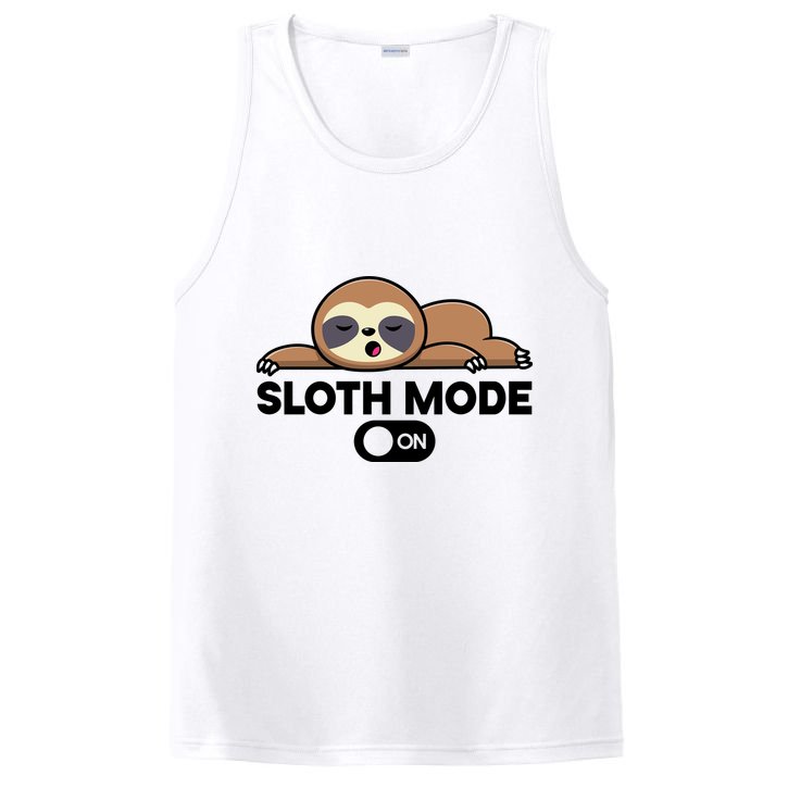 Sloth Mode On Funny Lazy PosiCharge Competitor Tank