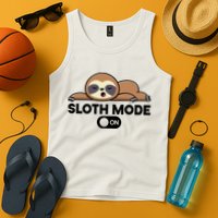 Sloth Mode On Funny Lazy Tank Top