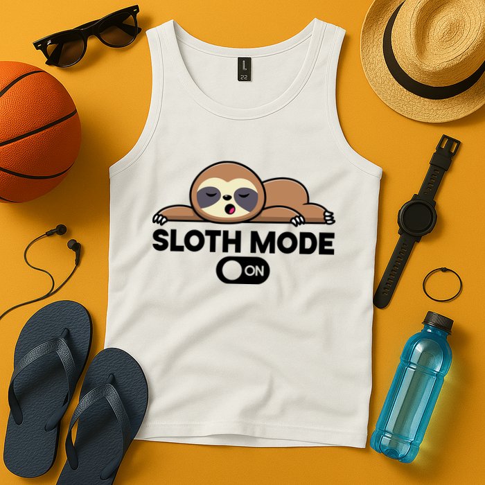 Sloth Mode On Funny Lazy Tank Top