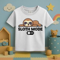 Sloth Mode On Funny Lazy Toddler T-Shirt