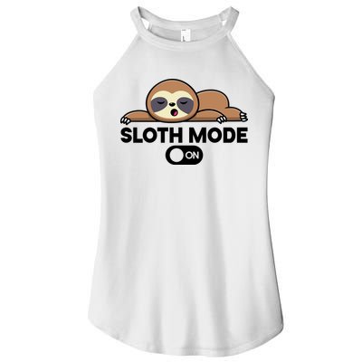 Sloth Mode On Funny Lazy Women's Perfect Tri Rocker Tank