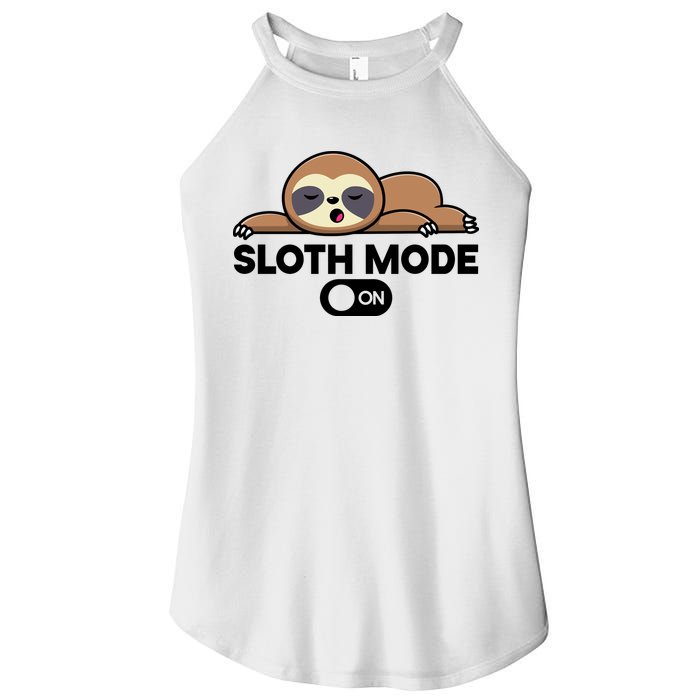 Sloth Mode On Funny Lazy Women's Perfect Tri Rocker Tank
