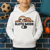 Sloth Mode On Funny Lazy Kids Hoodie