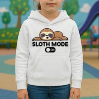 Sloth Mode On Funny Lazy Kids Hoodie