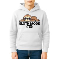 Sloth Mode On Funny Lazy Kids Hoodie