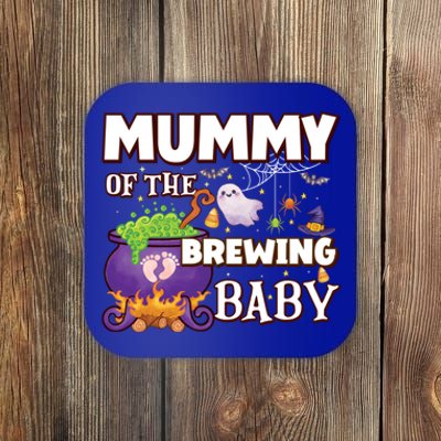 Spooky Mama Of Brewing Halloween Theme Shower Gift Coaster