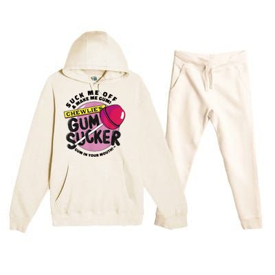 Suck Me Off & Make Me Gum Sucker In Your Mouth Premium Hooded Sweatsuit Set