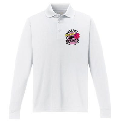 Suck Me Off & Make Me Gum Sucker In Your Mouth Performance Long Sleeve Polo