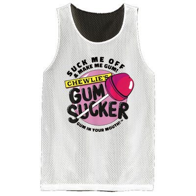 Suck Me Off & Make Me Gum Sucker In Your Mouth Mesh Reversible Basketball Jersey Tank