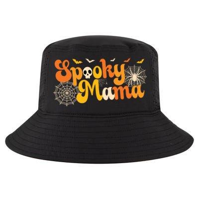 Spooky Mama Outfit Witch Mom Halloween Retro Groovy Gift Cool Comfort Performance Bucket Hat