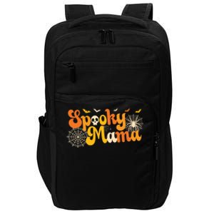 Spooky Mama Outfit Witch Mom Halloween Retro Groovy Gift Impact Tech Backpack