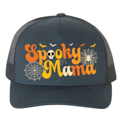 Spooky Mama Outfit Witch Mom Halloween Retro Groovy Gift Yupoong Adult 5-Panel Trucker Hat