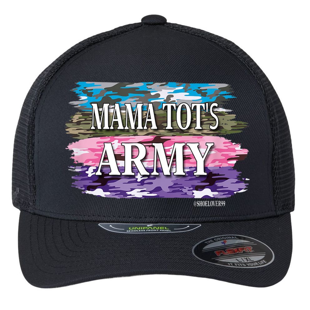 Shoelover99 Merch Ophelia Mama Tot's Army Flexfit Unipanel Trucker Cap