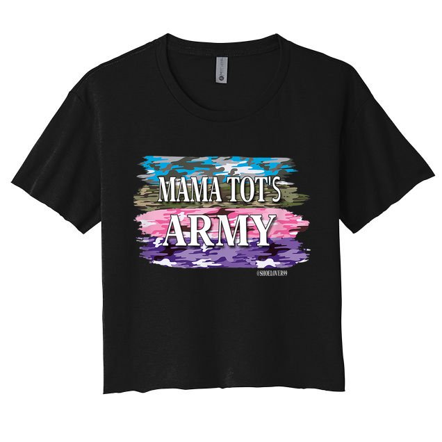 Shoelover99 Merch Ophelia Mama Tot's Army Women's Crop Top Tee