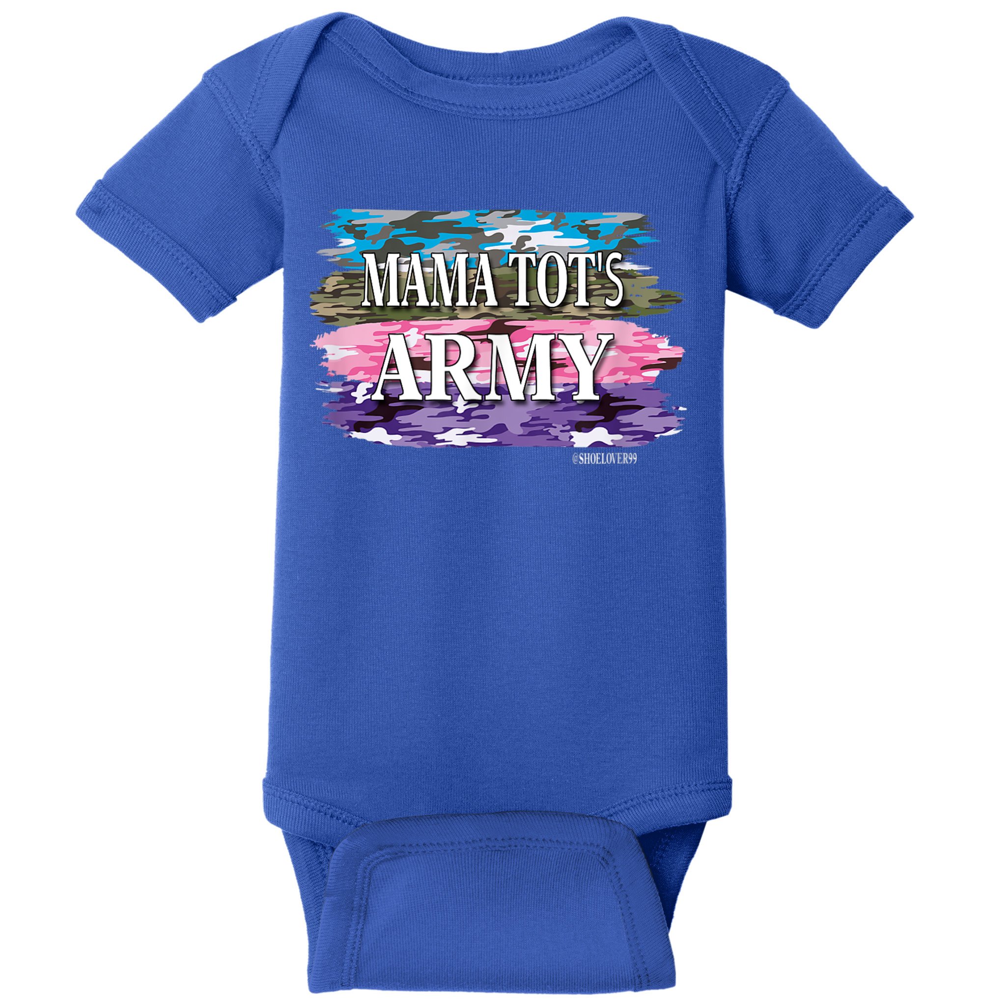 Shoelover99 Merch Ophelia Mama Tot's Army Baby Bodysuit