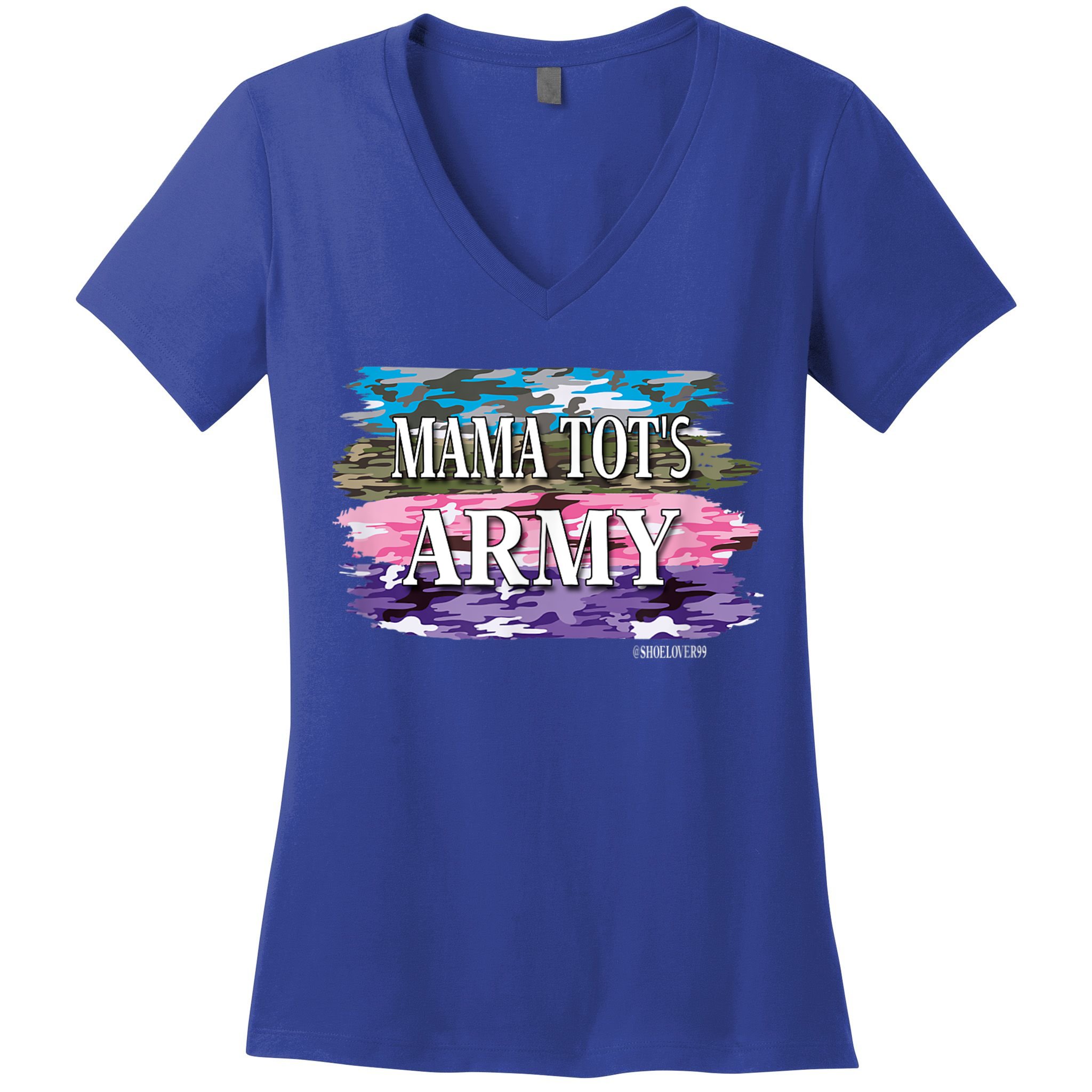 Shoelover99 Merch Ophelia Mama Tot's Army Women's V-Neck T-Shirt