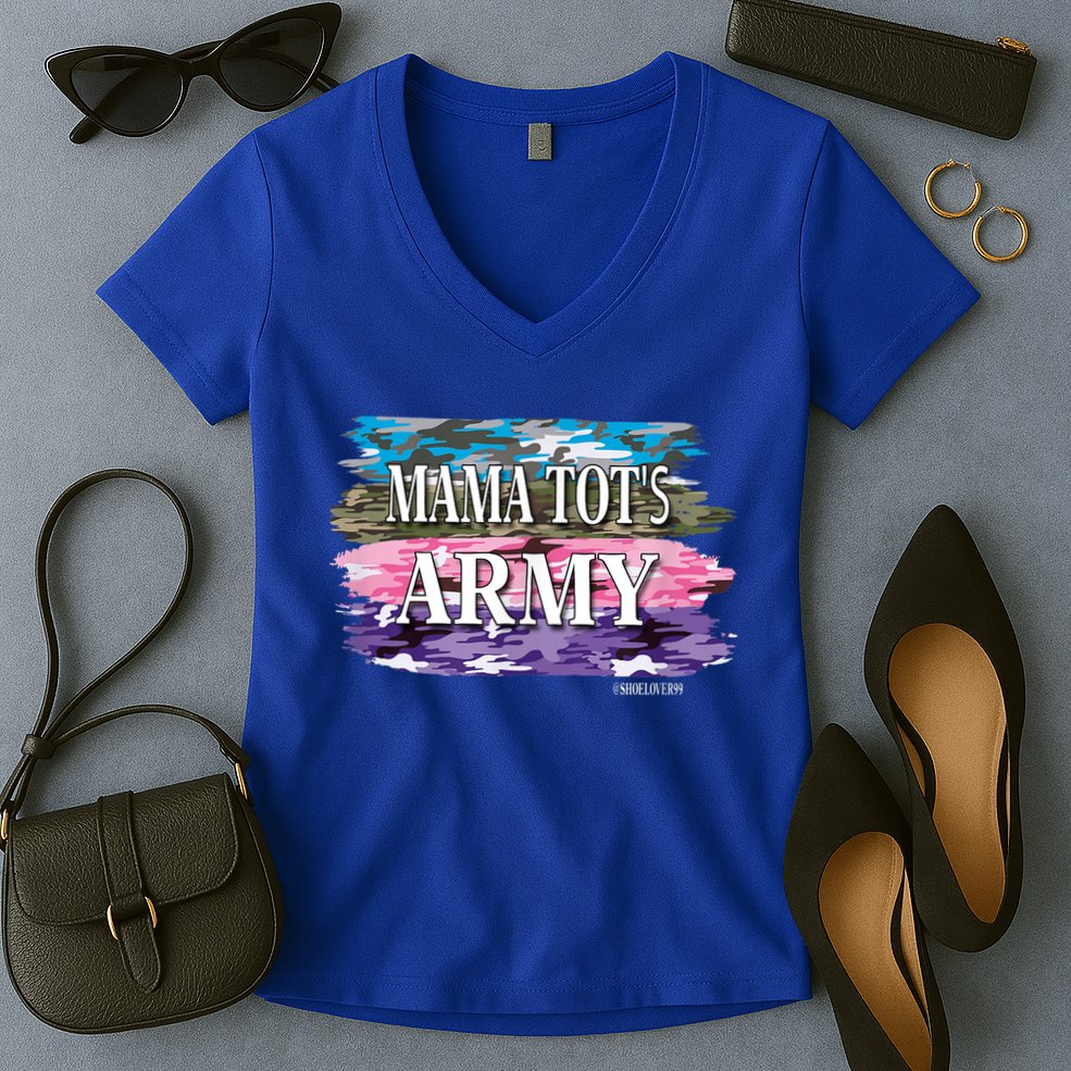 Shoelover99 Merch Ophelia Mama Tot's Army Women's V-Neck T-Shirt